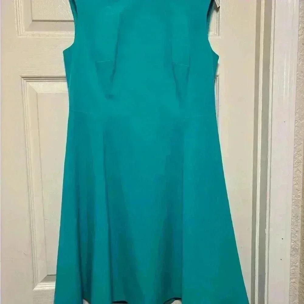 Nine West Teal Sleeveless Lined Dress size 8 - Picture 1 of 3